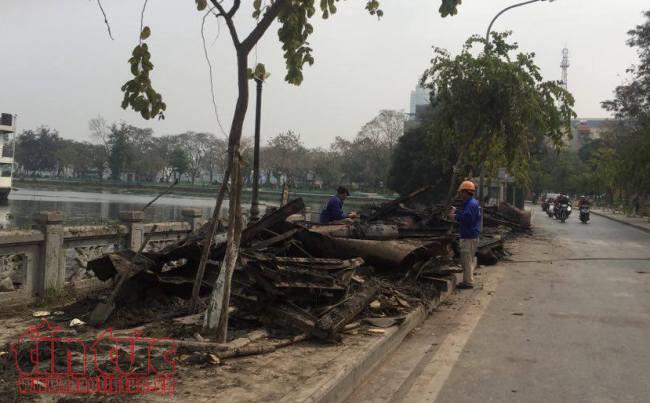 Hôm nay hoàn thành phá dỡ phần vi phạm của nhà nổi, du thuyền Hồ Tây ảnh 6